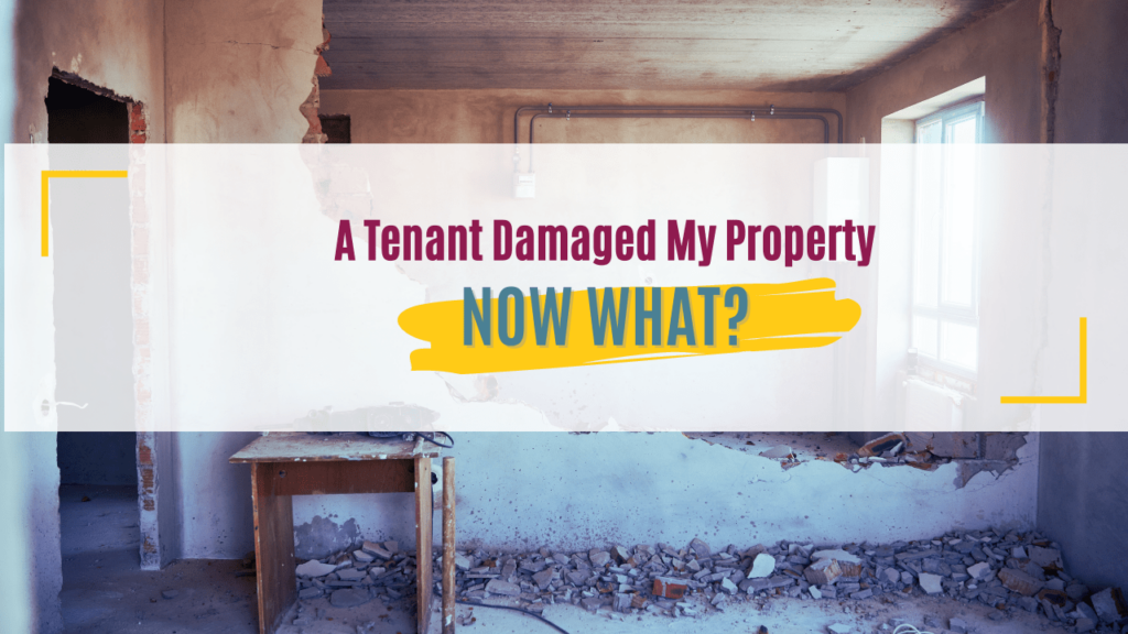 A Tenant Damaged My Property, Now What? - Article Banner