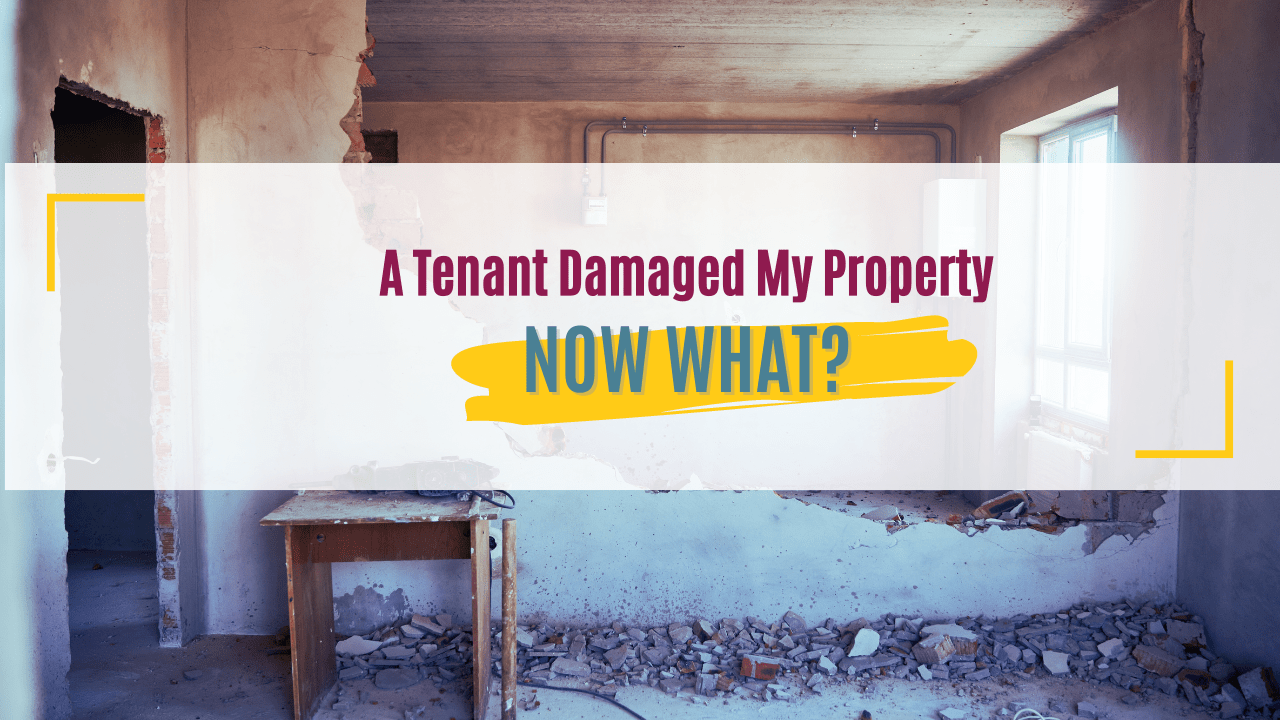 A Tenant Damaged My Property, Now What?