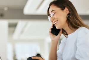 Friendly Client Call in Progress Contact Property Manager