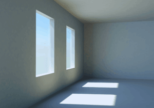 Empty Room with Natural Light Windows Vacant Property