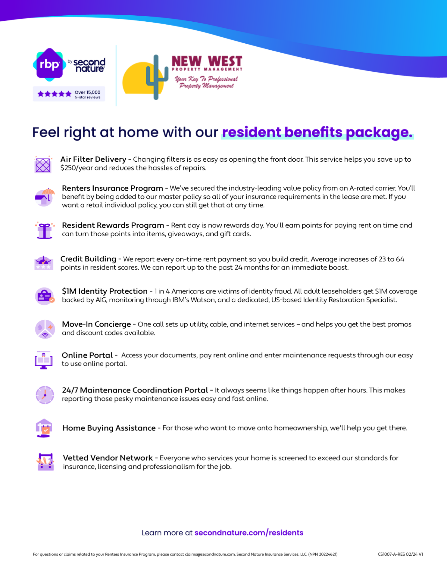 RBP Resident Flyer - New West Property Management RBP Resident Flyer